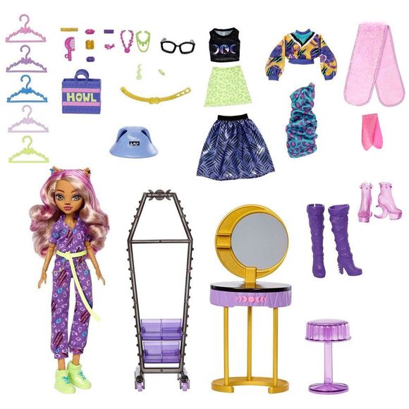 Monster High Doll And Playset, Clawdeen Wolf Boo-Tique Studio With Fashion Acce - Picture 2 of 15